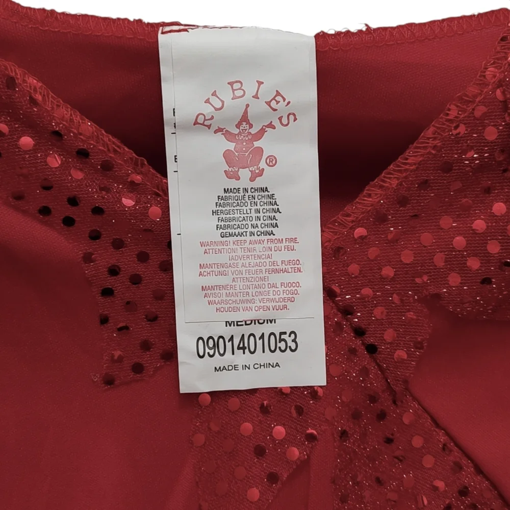 New Rubie's Girl's Devil Halloween Costume Red Dress Medium - Picture 3 of 4